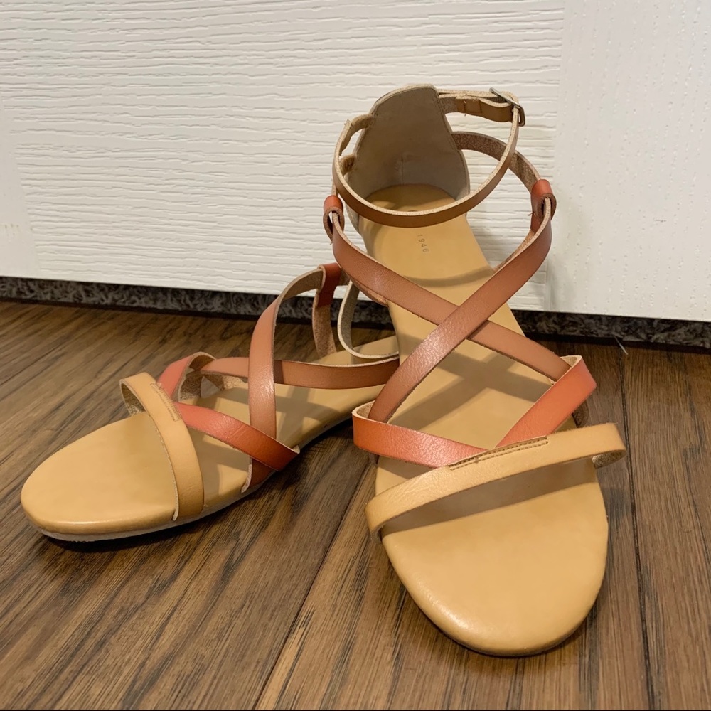 Cato C est 1946 Brown Strappy Sandals Sz 10